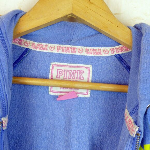 VTG Y2K PINK Victoria’s Secret UCLA Bruins Hoodie Womens XS Blue Academia RARE - Picture 10 of 15